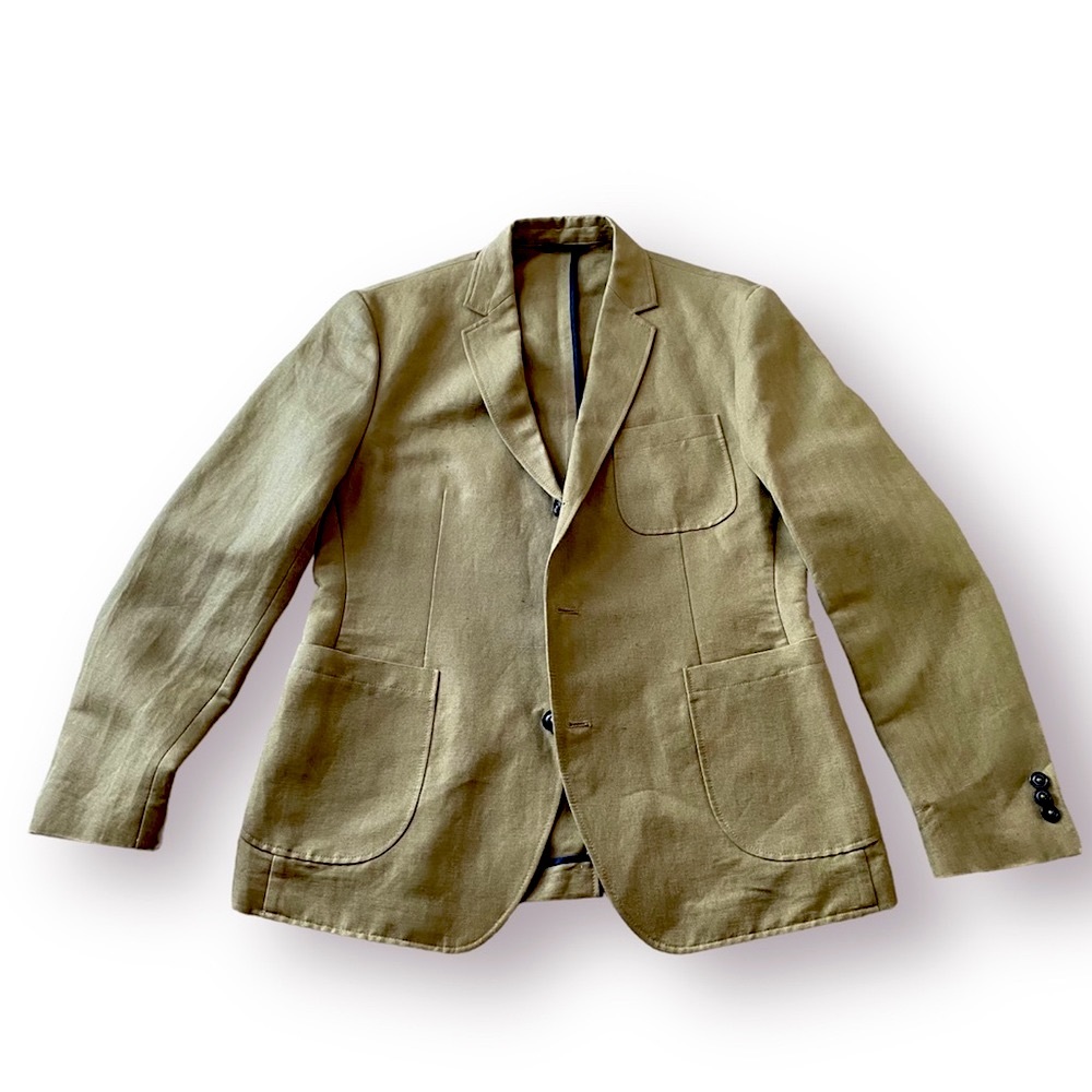 Brooklyn Tailors Subalpino Blazer/sportcoat linen cotton handmade (42) xl us